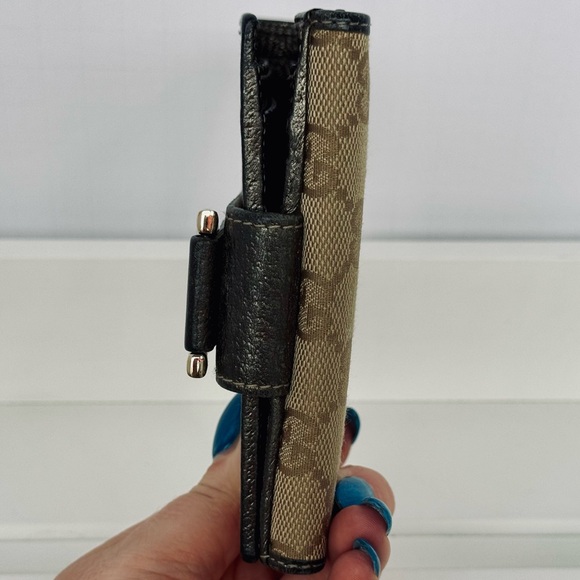 Gucci Canvas Canvas Compact Metallic Wallet - Picture 6 of 11